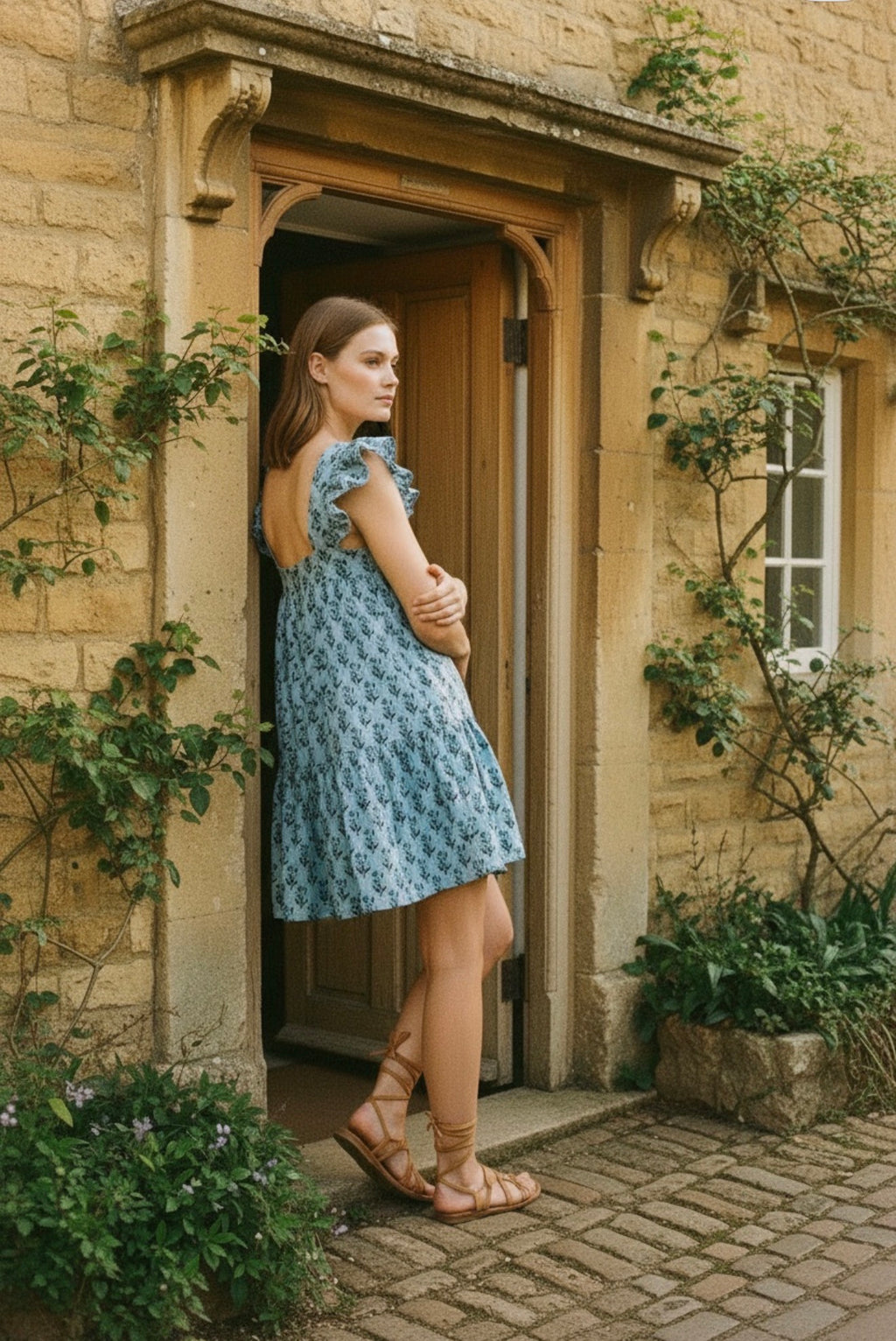 The Odette Dress - Cornflower Blue