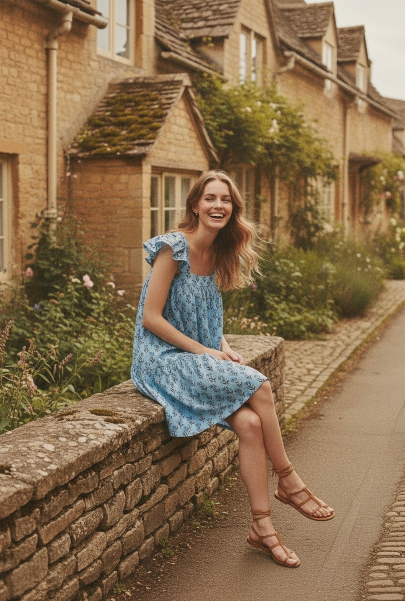 The Odette Dress - Cornflower Blue