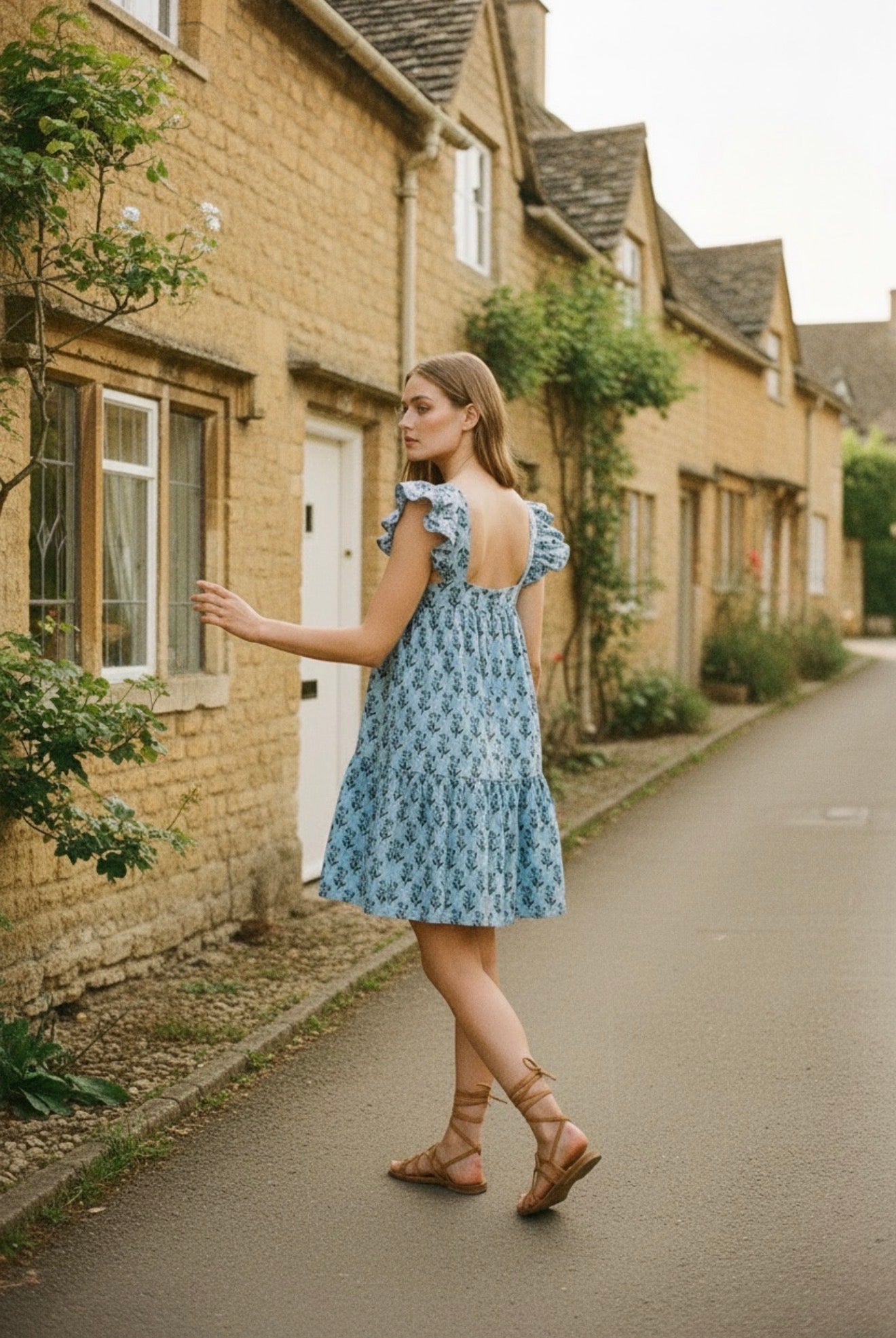 The Odette Dress - Cornflower Blue