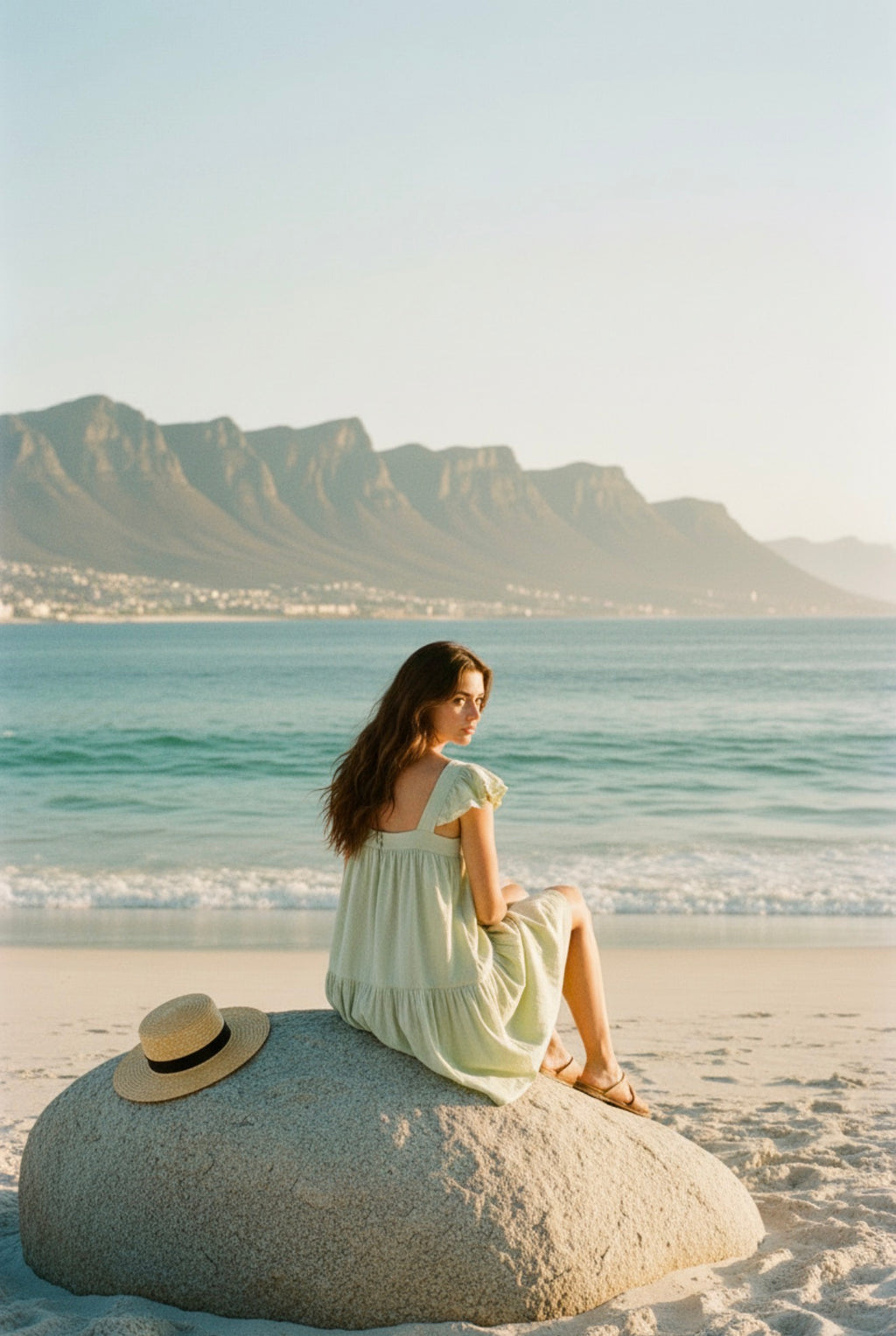 The Odette Dress - Fern Dobby