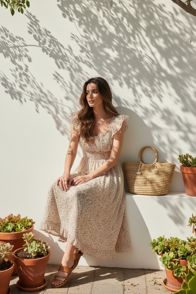 The Matilda Dress - Wisteria Lawn