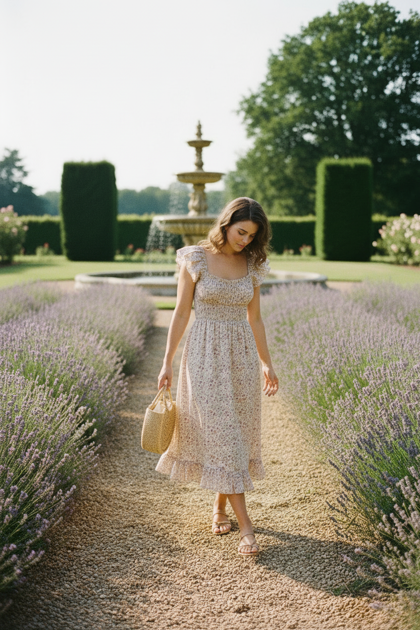 The Matilda Dress - Wisteria Lawn