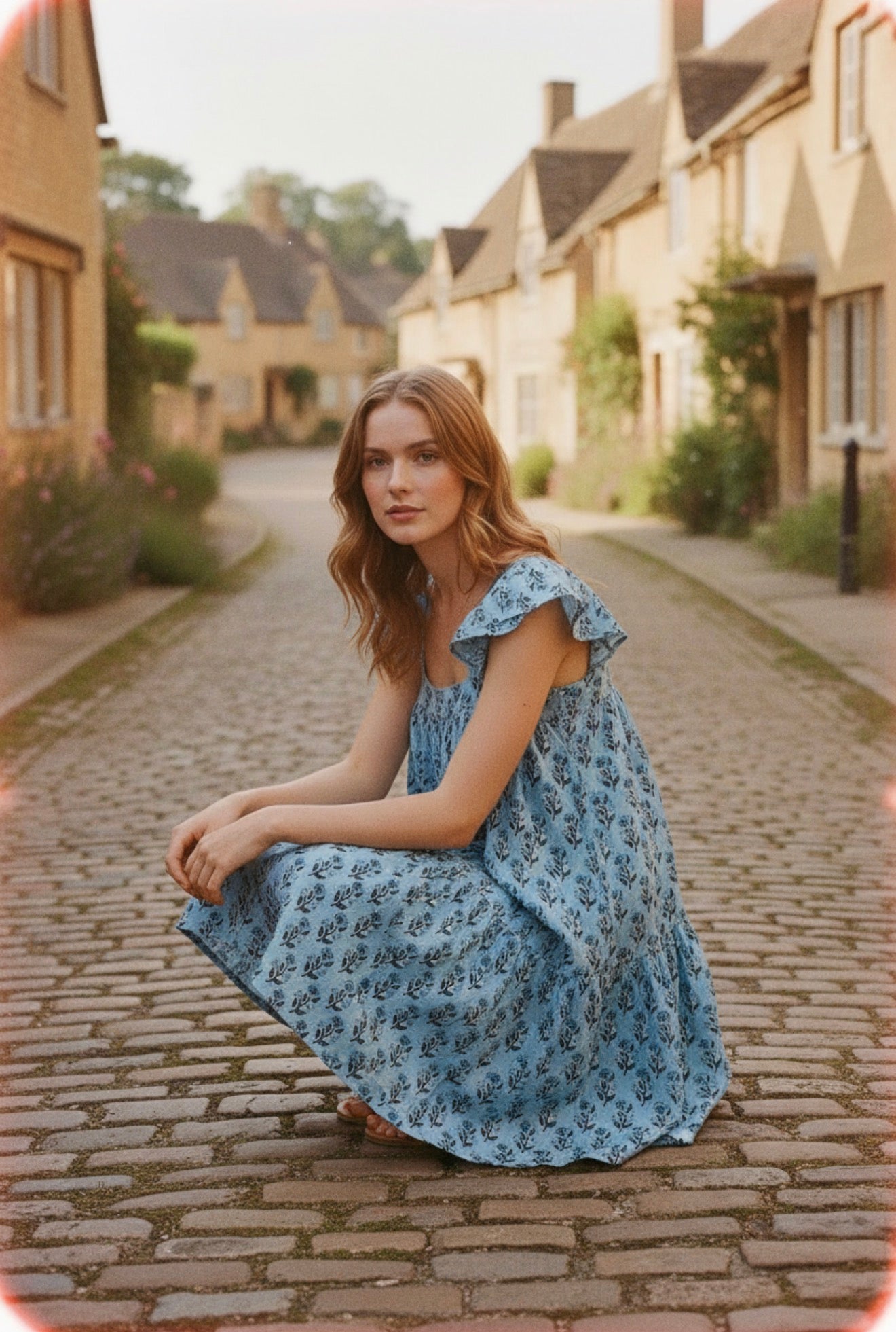 The Odette Dress - Cornflower Blue