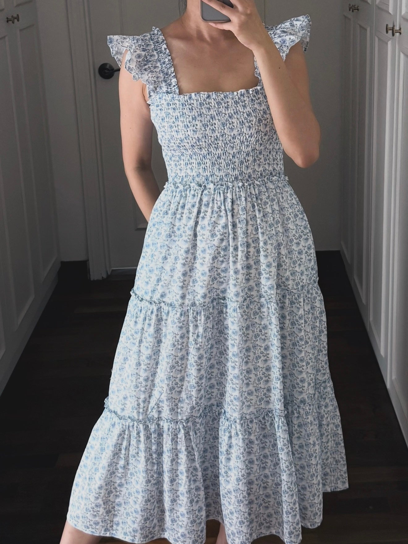 The Rachel Dress - Rose Blue